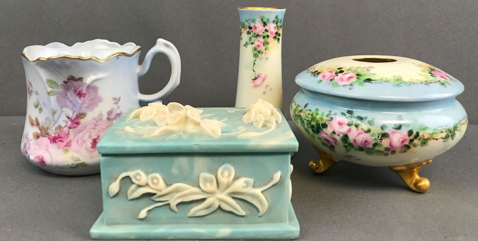 4 piece group vintage porcelain vanity pieces and more (1 of 11)
