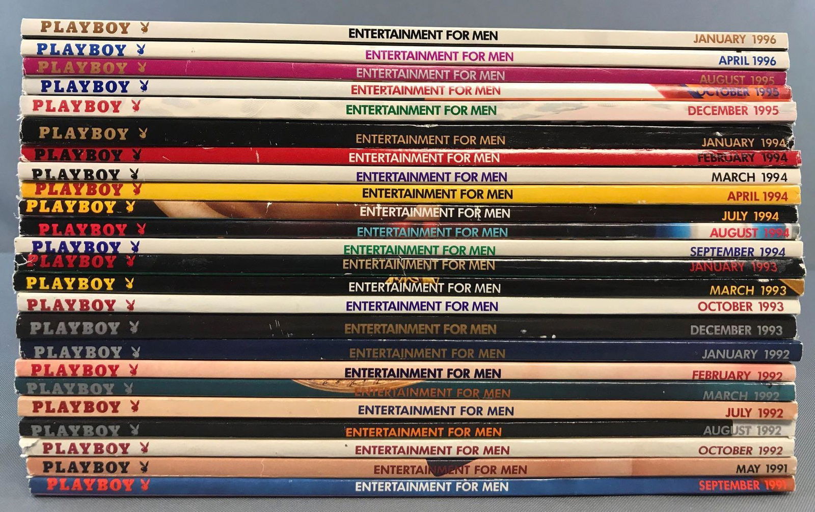 Group of 24 1990s Playboy magazines (1 of 6)