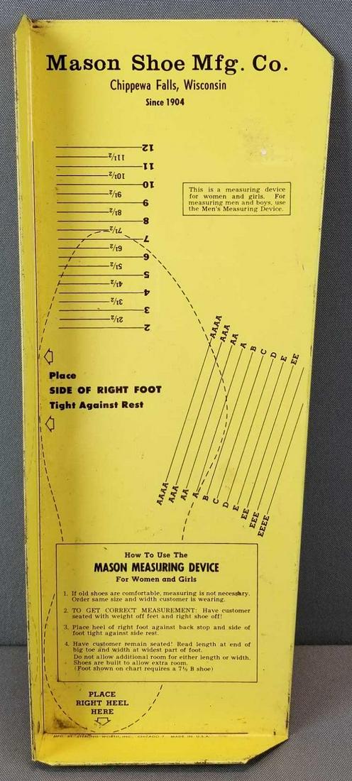 Vintage Mason Shoe mfg co measuring device (1 of 3)