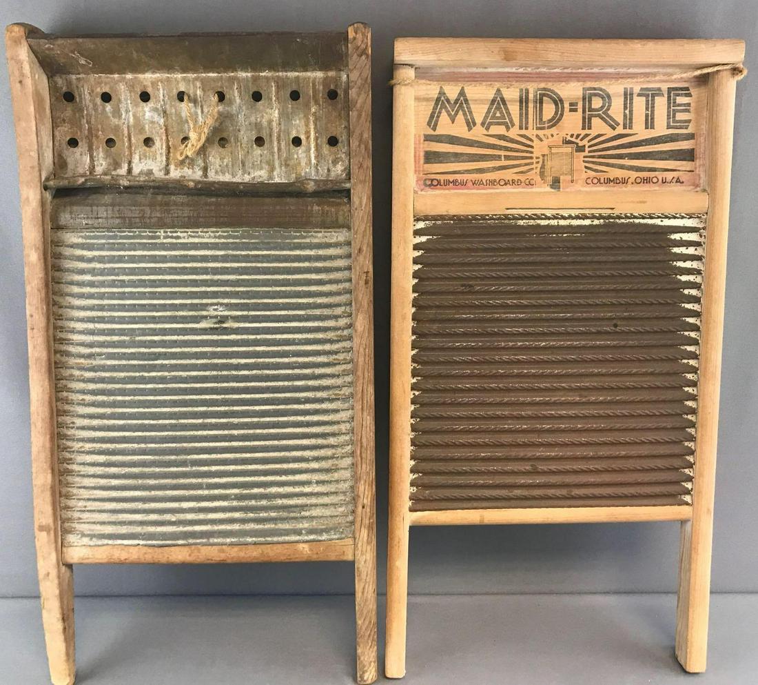Group of 2 vintage Wash Boards (1 of 5)