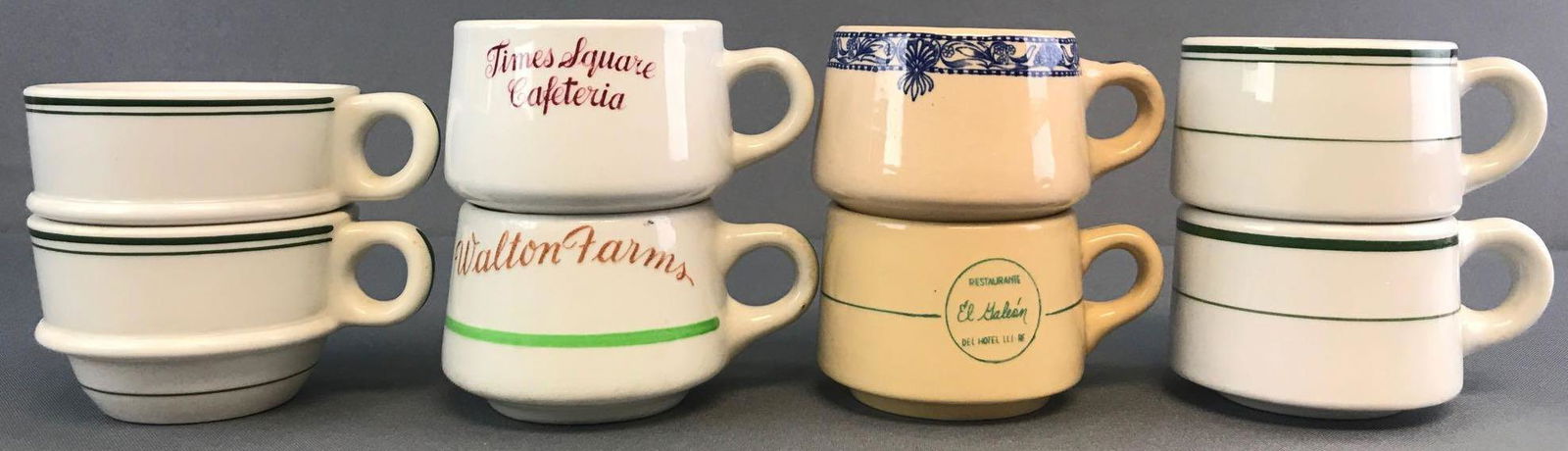 Group of 8 assorted Restaurant Ware stacking mugs (1 of 6)
