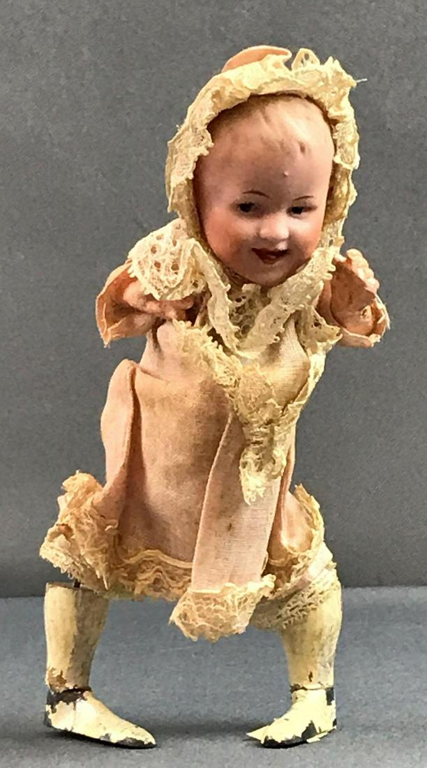 Vintage Heubach wind up mechanical bisque head doll (1 of 6)