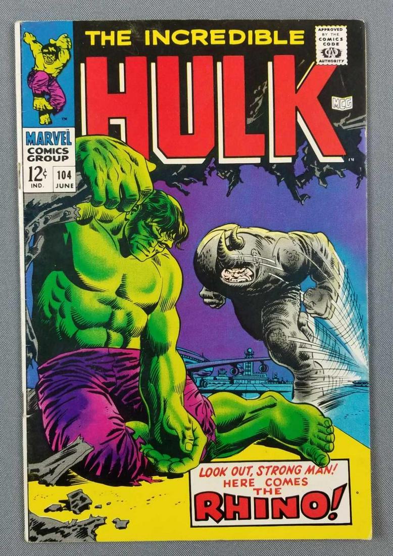 Marvel Comics The Incredible Hulk No. 104 comic book (1 of 8)