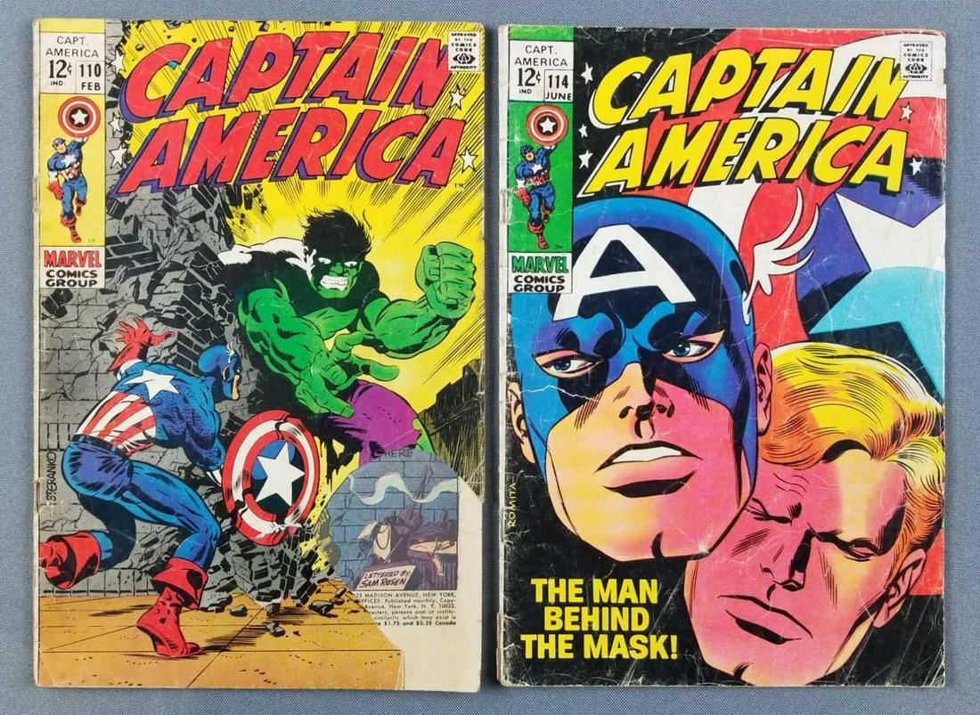 Group of 2 Marvel Comics Captain America comic books (1 of 7)