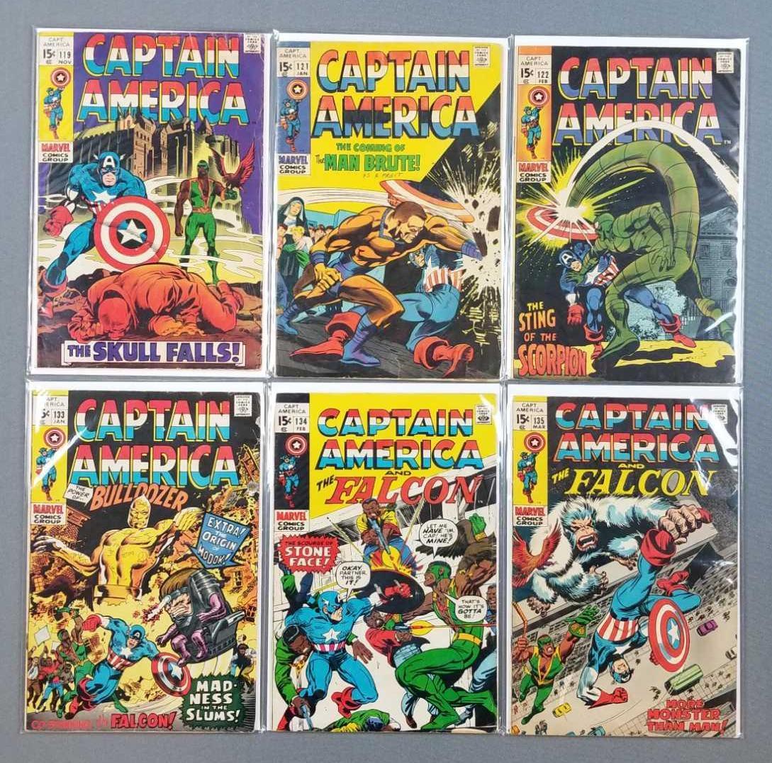 Group of 6 Marvel Comics Captain America and the falcon (1 of 4)