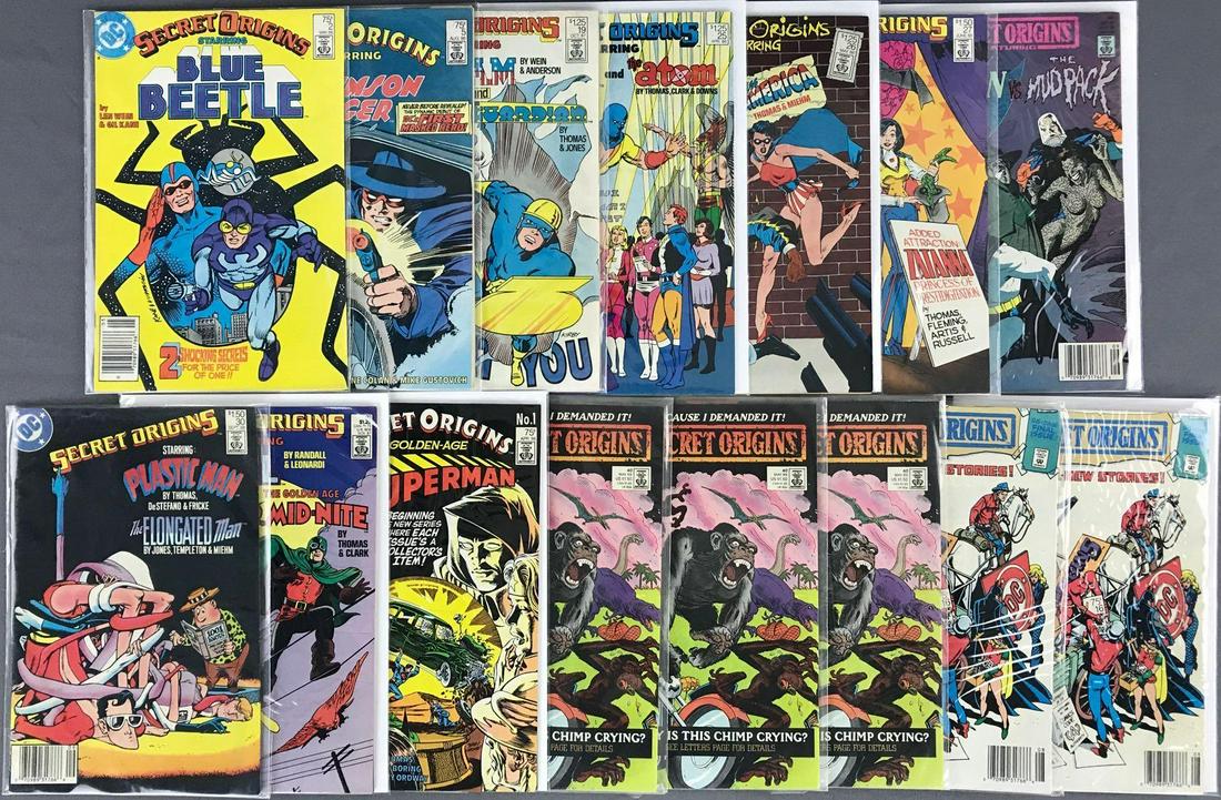 Group of 15 DC Comics Secret Origins Comic Books (1 of 3)
