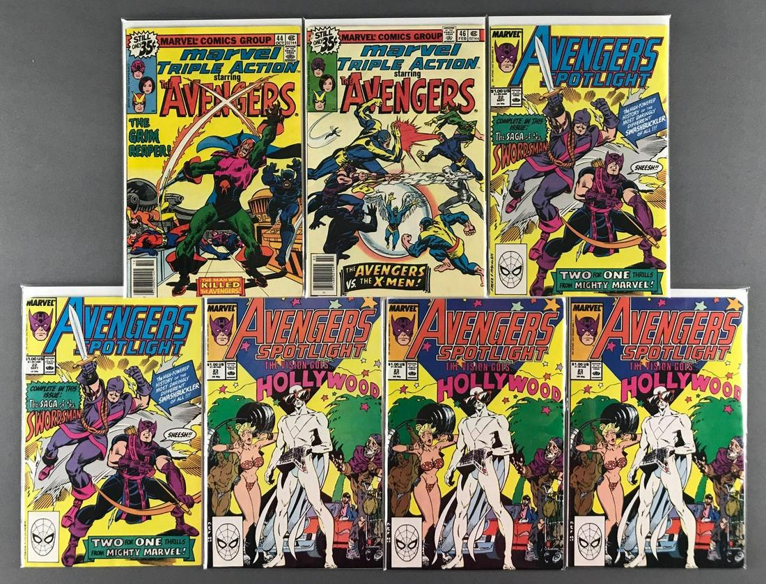 Group of 7 Marvel Comics Avengers Spotlight and Marvel (1 of 8)