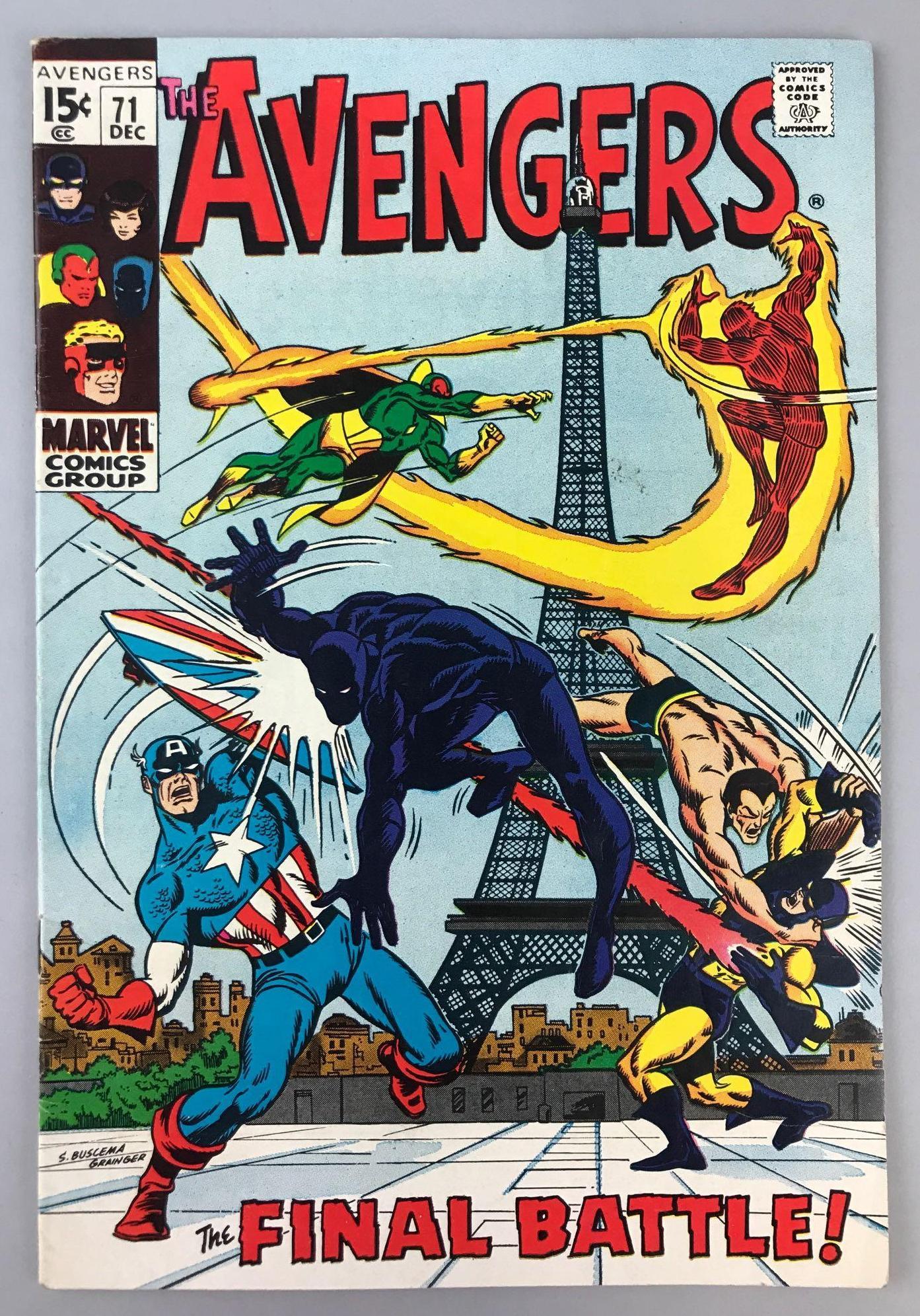 Marvel Comics Avengers no. 71 comic book (1 of 8)