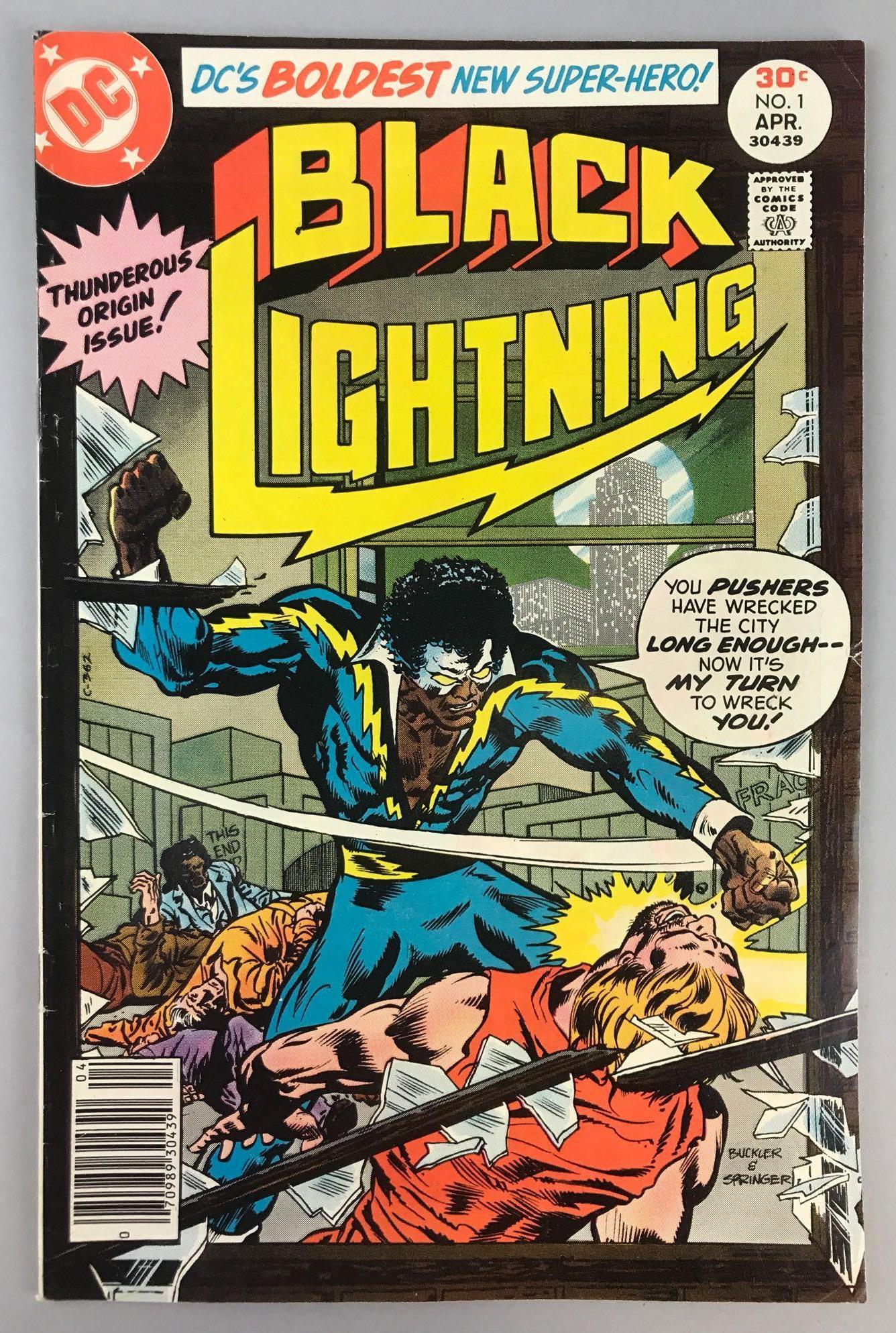 DC Comics Black Lightning No. 1 comic book (1 of 9)