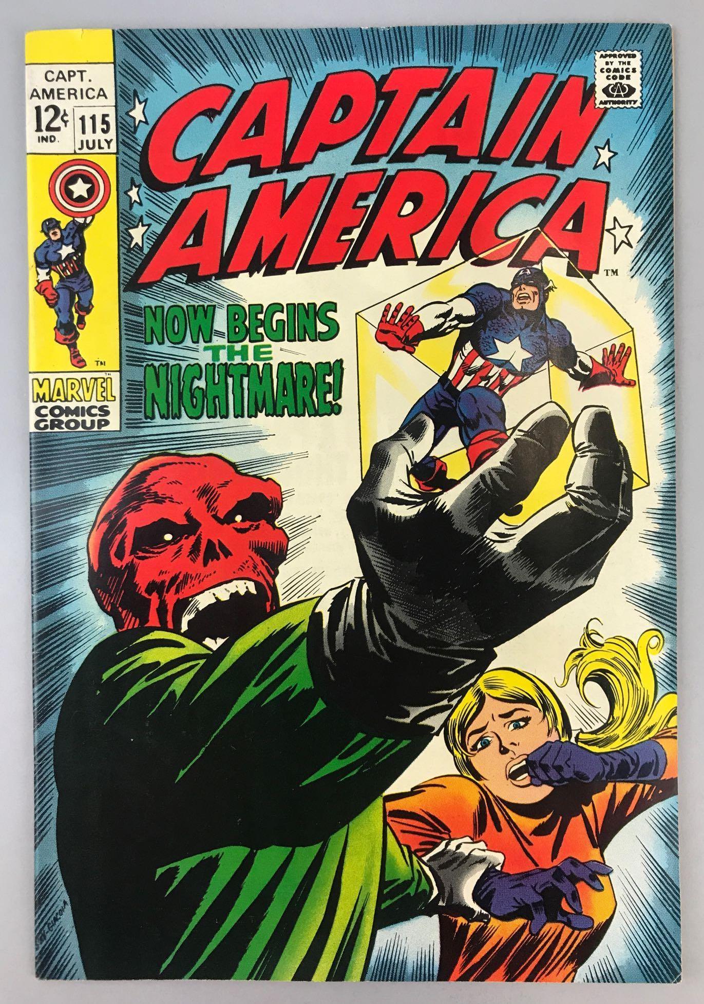 Marvel Comics Captain America no. 115 comic book (1 of 9)
