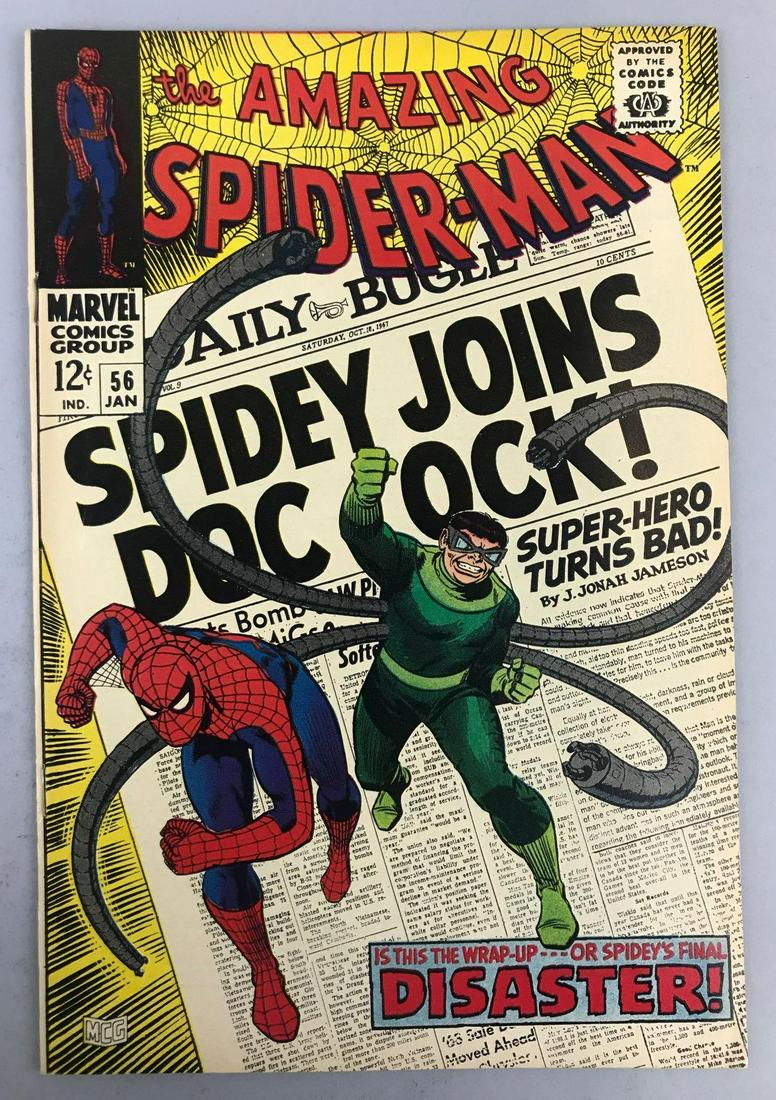 Marvel Comics Amazing Spider-Man no. 56 comic book (1 of 8)