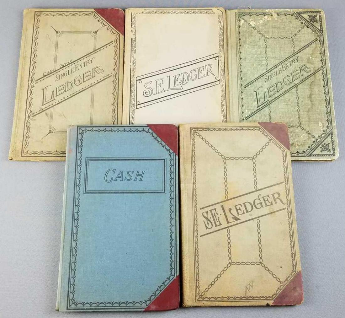 Group of 5 ledger books (1 of 4)