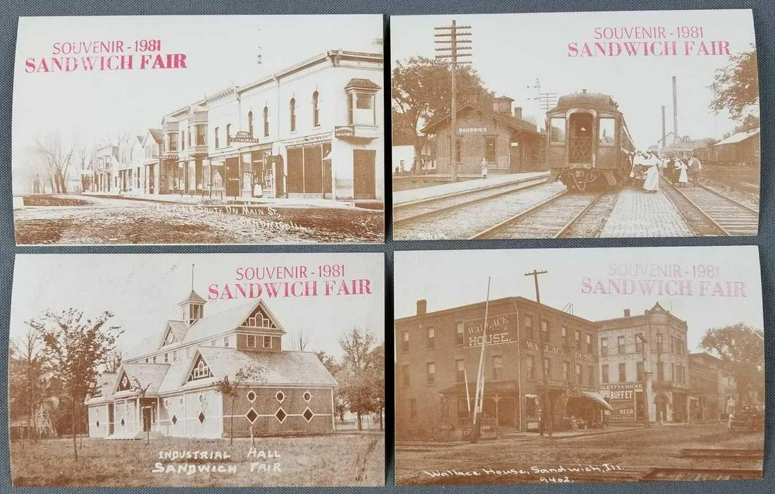 Group of 16 Sandwich Fair IL postcards (1 of 3)