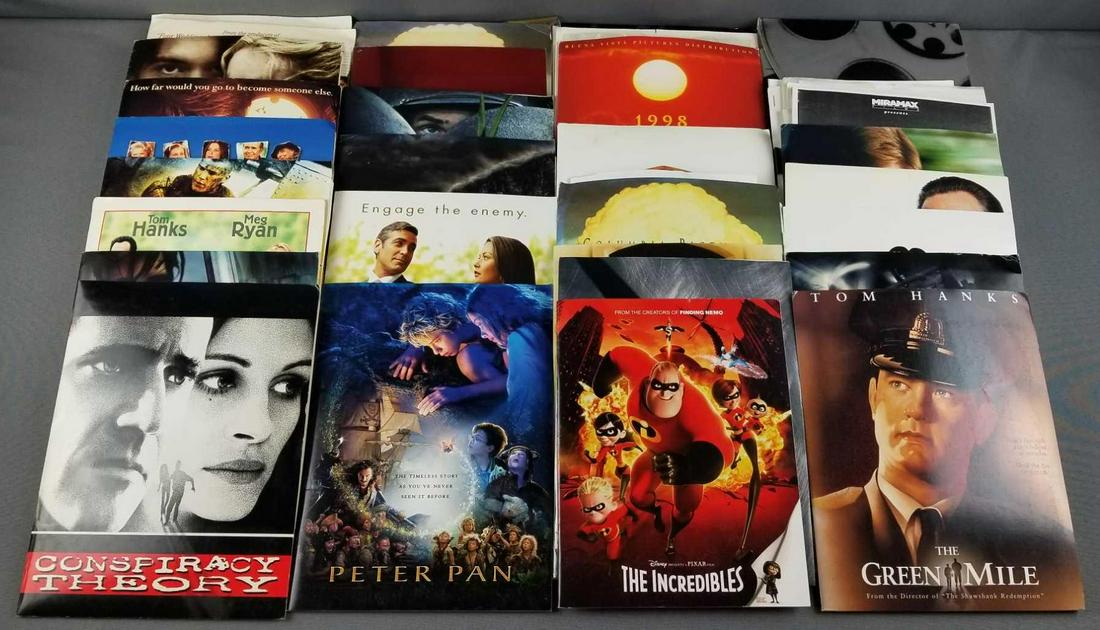 Group of movie press kits: Jurassic Park 3, green mile, hannibal, ice age, thin red line, incredibles and more