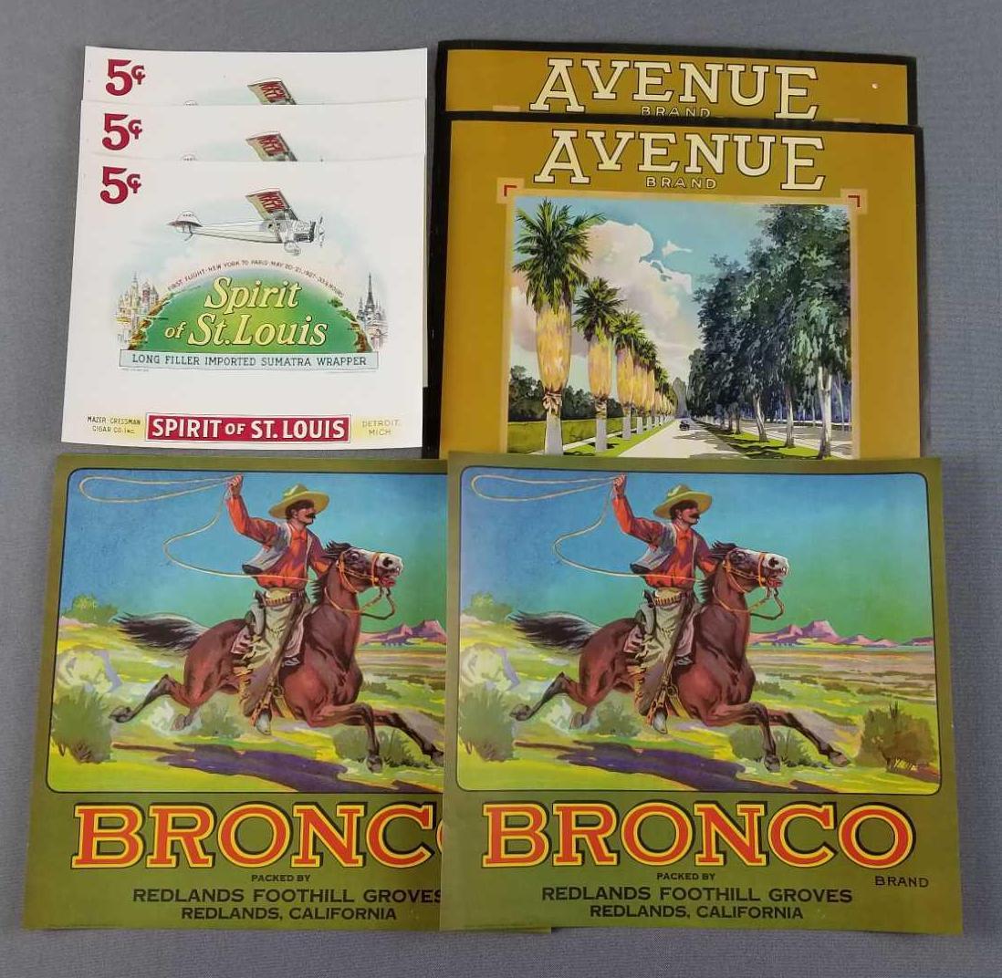Vintage lithograph box labels (1 of 3)