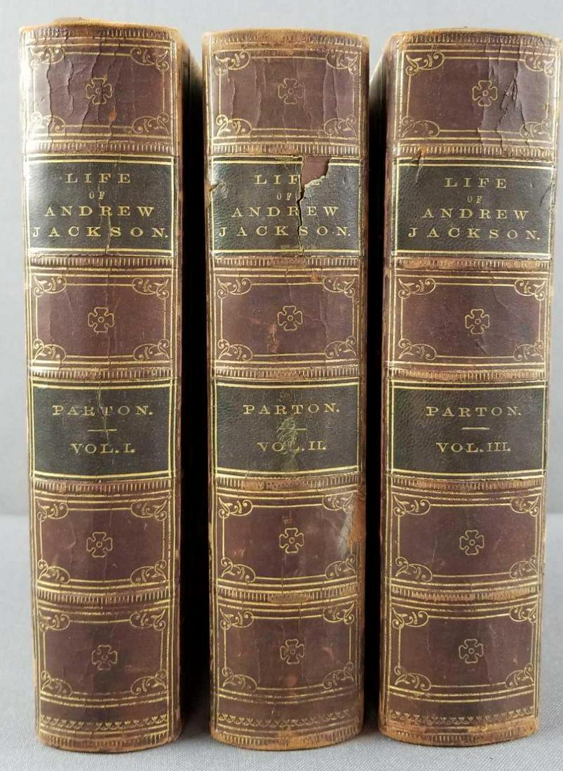 3 volumes Life of Andrew Jackson: By James Parton, 1861.