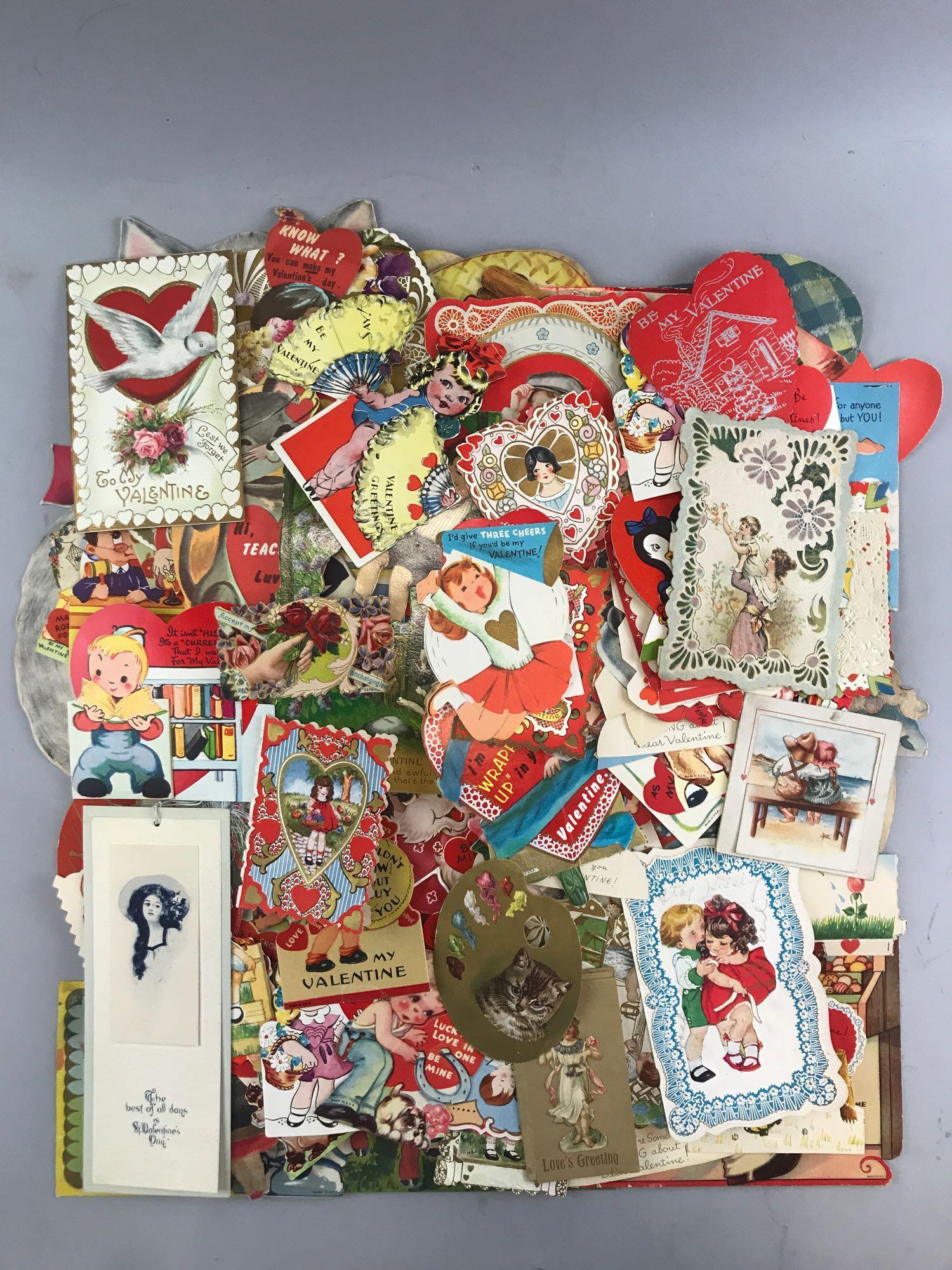 Group of 150+ assorted vintage Valentines (1 of 7)