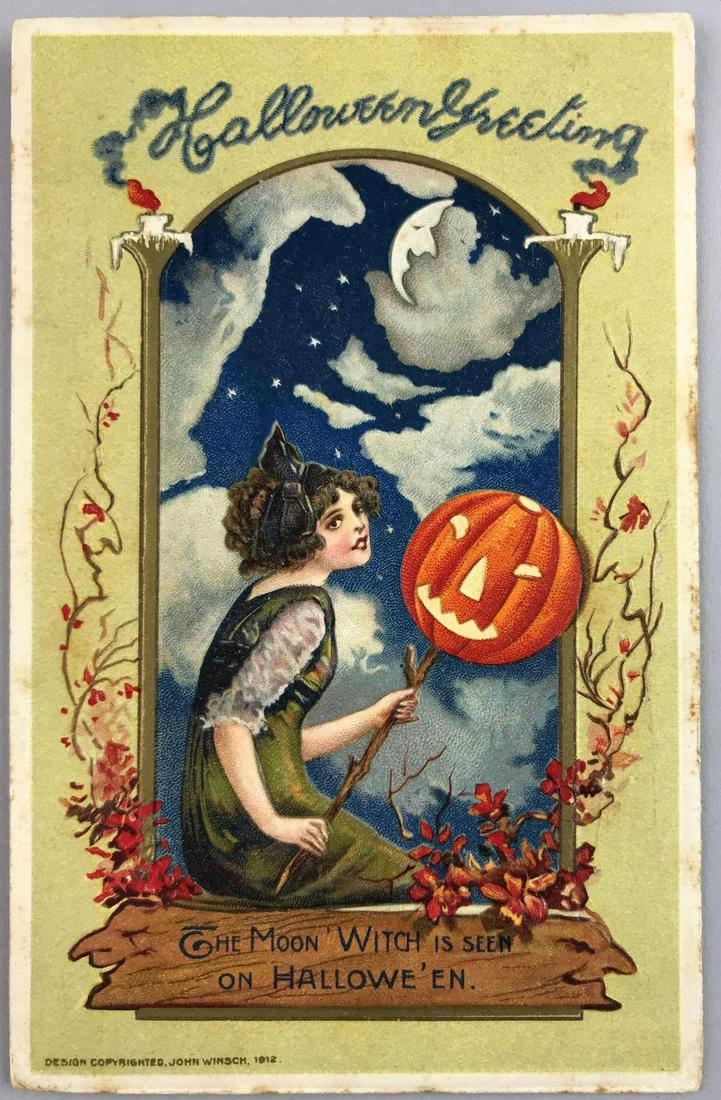 Postcard - Halloween John Winsch Schmucker (1 of 2)
