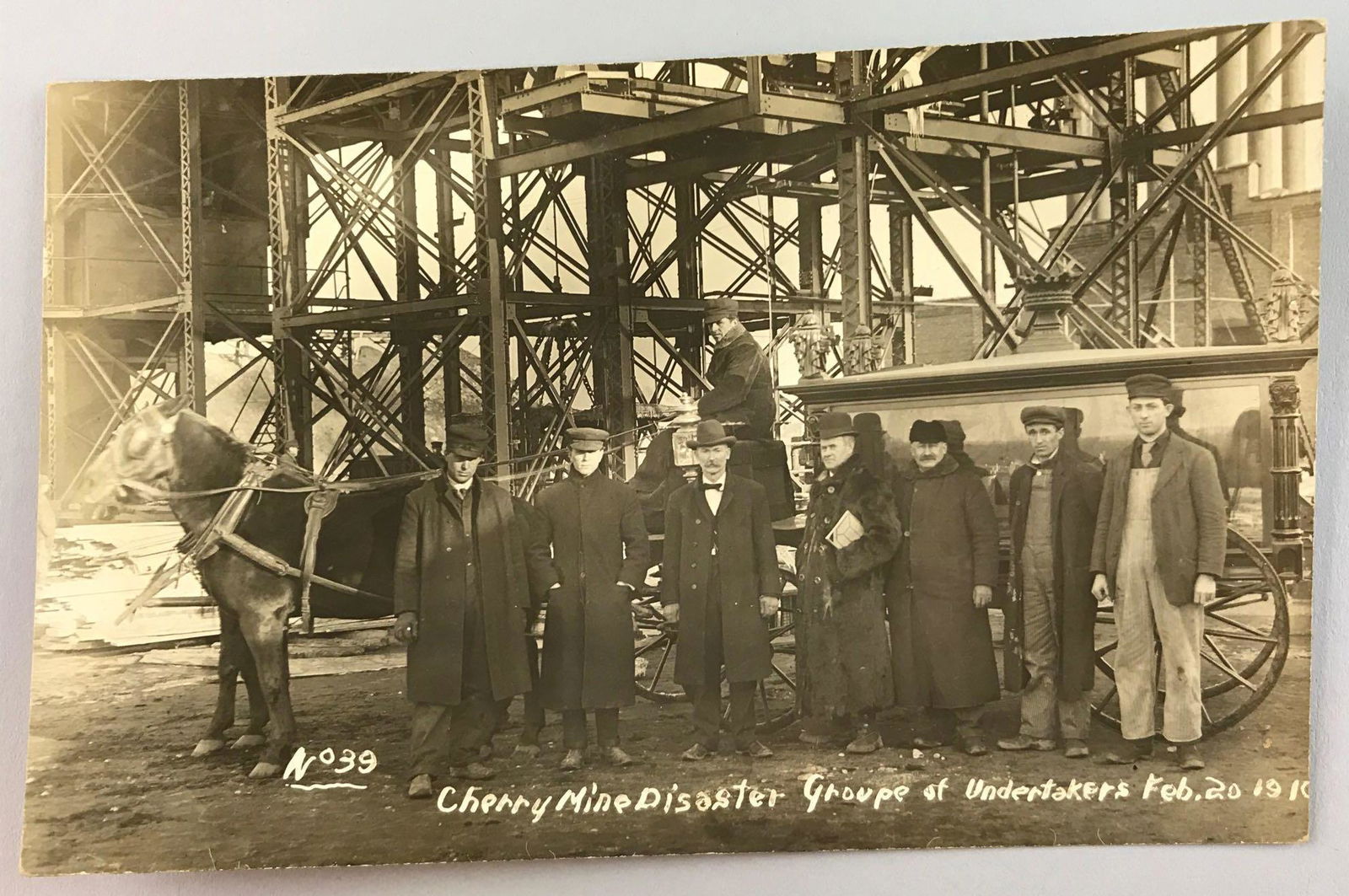 Postcard - Real Photo - Cherry Mine Disaster (1 of 2)