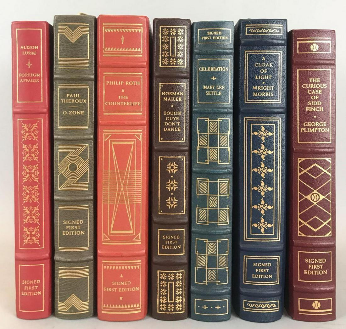 Group of 7 Signed First Editions Franklin Library Books (1 of 4)