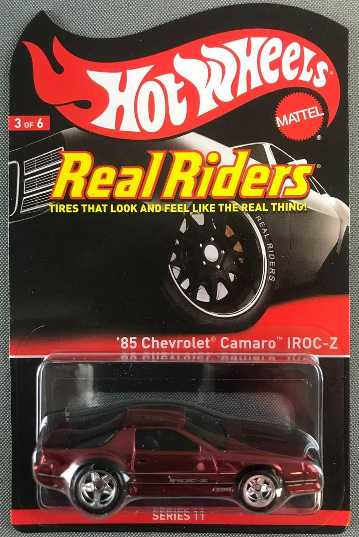 Hot Wheels Real Riders 85 Chevy Camaro IROC-Z: Series 11, die-cast, new in original packaging. Limited Edition 03285/04000