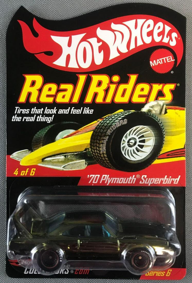 Hot Wheels Real Riders 70 Plymouth Superbird: Series 6, die-cast, new in original packaging. Limited Edition 10350/11000