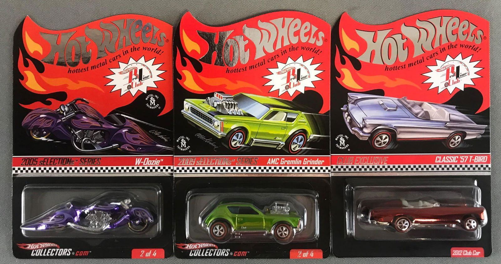 Group of 3 Hot Wheels Red Line Club die-cast vehicles (1 of 9)