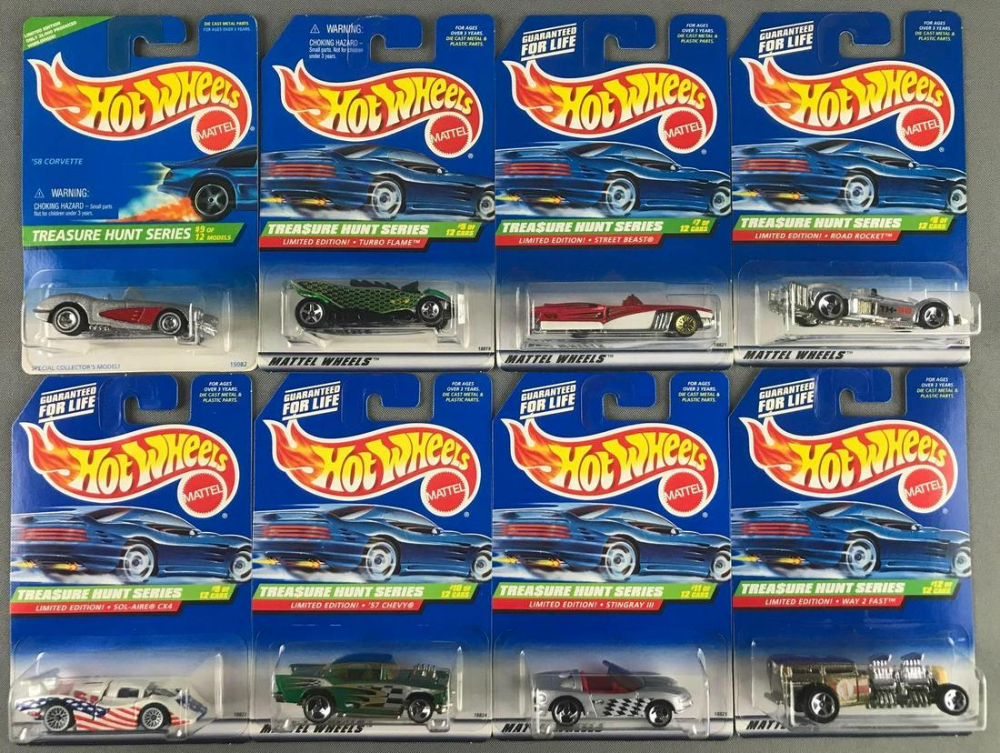 Group of 8 Hot Wheels Treasure Hunt die-cast vehicles (1 of 6)