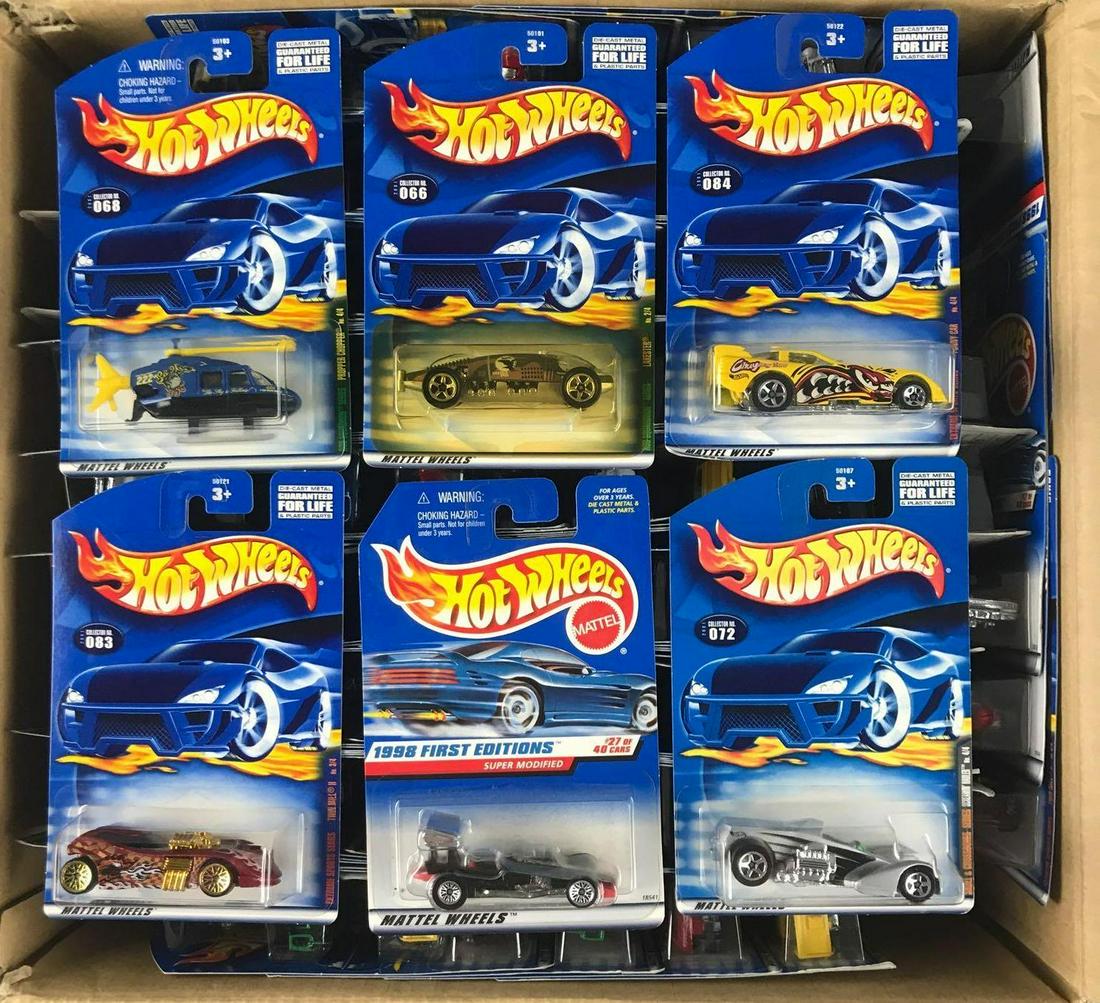 Full shipping box of Hot Wheels die-cast vehicles (1 of 5)