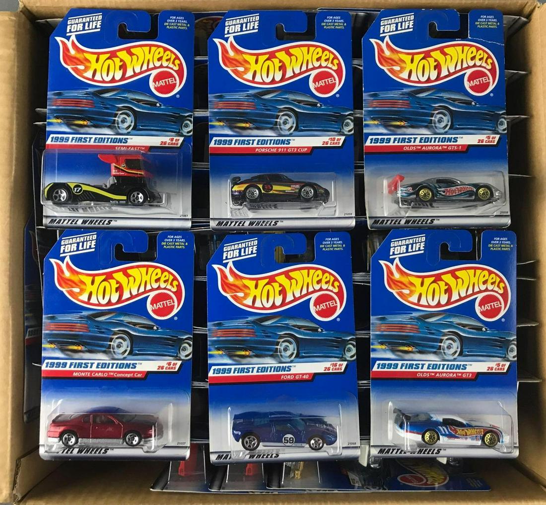 Full shipping box of Hot Wheels die-cast vehicles (1 of 6)