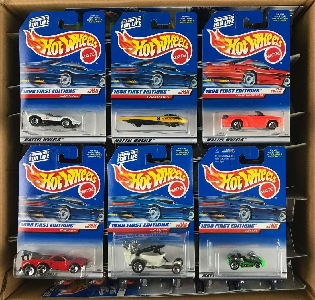 Full shipping box of Hot Wheels die-cast vehicles (1 of 6)