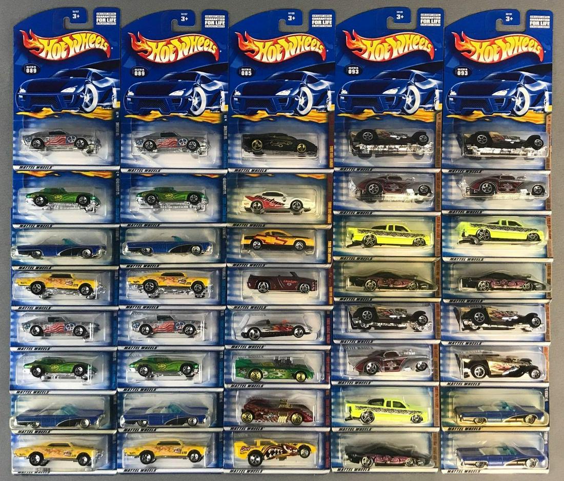 Group of 9 Hot Wheels 4-vehicle sets and more: Includes Hippie Mobiles Series, Extreme Sports Series, Skin Deep Series, and more. Also includes (4) additional Skin Deep vehicles. 40 die-cast vehicles