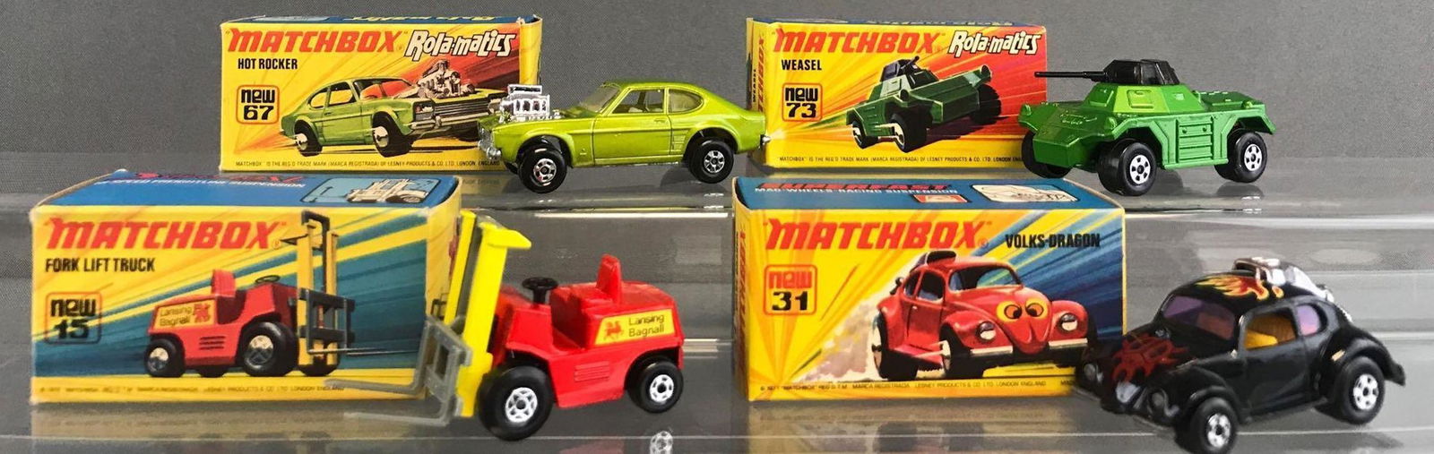 Group of 4 Matchbox Superfast die-cast vehicles (1 of 4)
