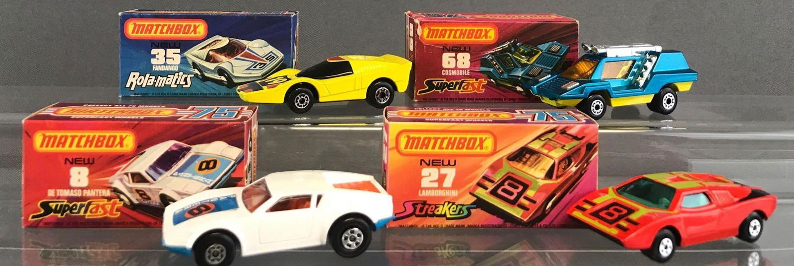 Group of 4 Matchbox Superfast die-cast vehicles (1 of 4)