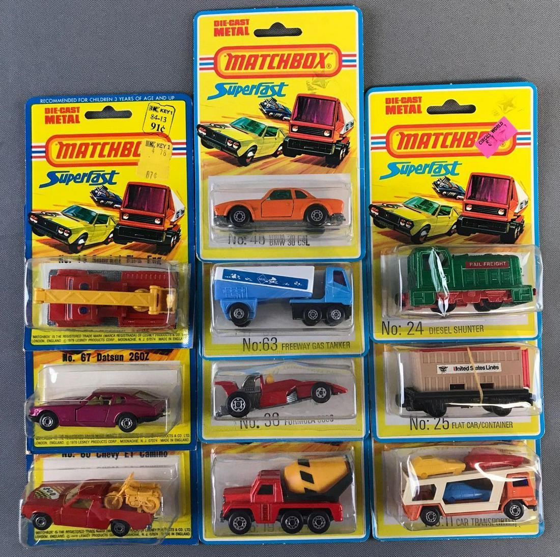 Group of 10 Matchbox Superfast die-cast vehicles (1 of 5)