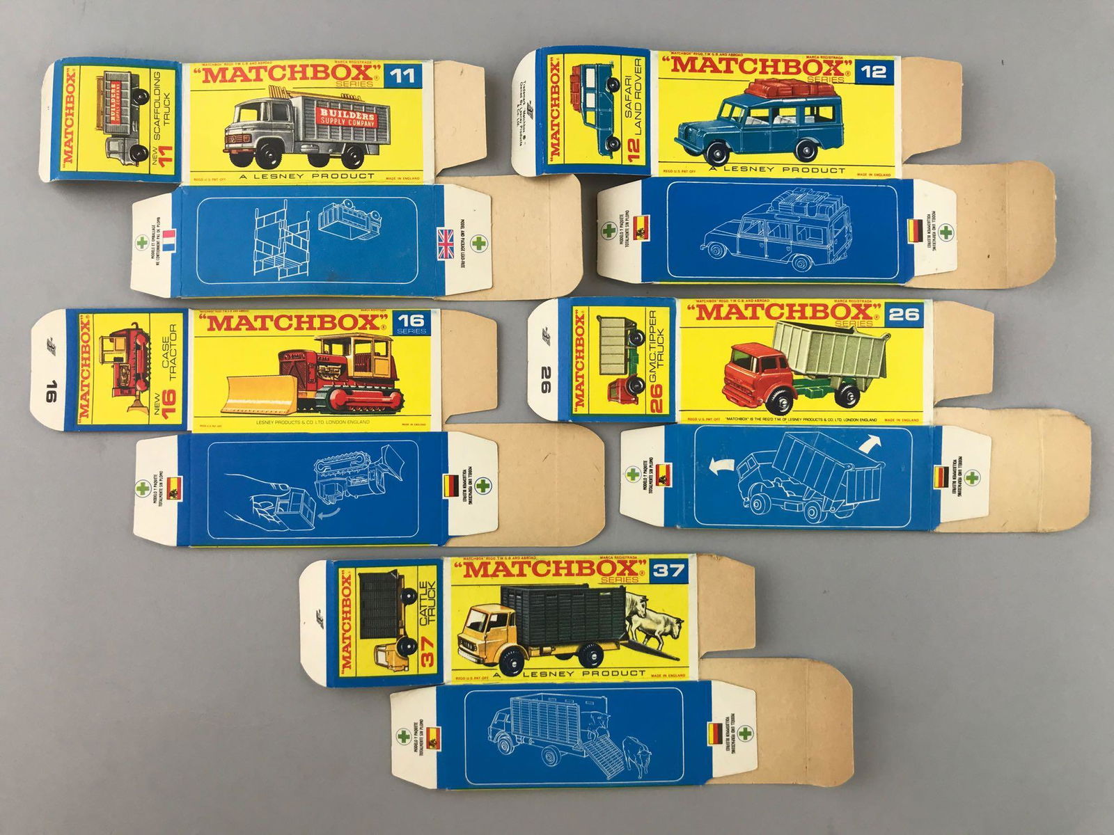 Group of 5 Matchbox F Type Boxes (1 of 4)