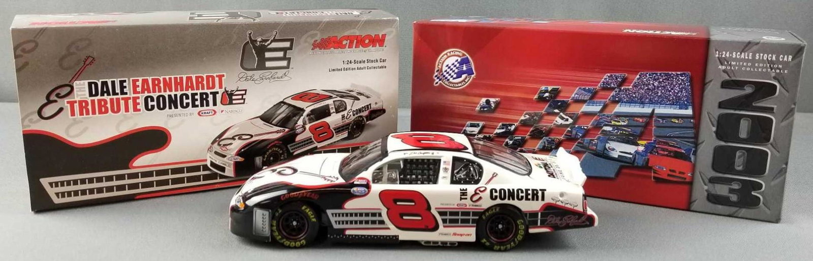 Dale Earnhardt Jr. #8 Tribute Concert die cast NASCAR: Action racing collectibles, 1:24 scale, limited edition. In original box