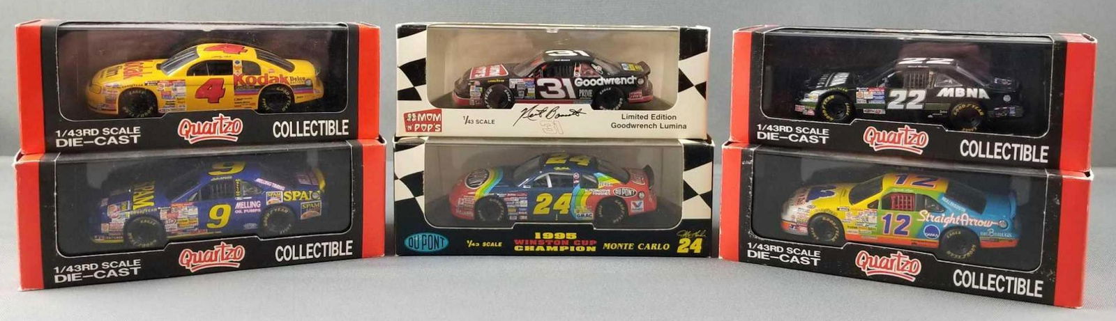 Group of 6 die cast replica racing cars (1 of 5)