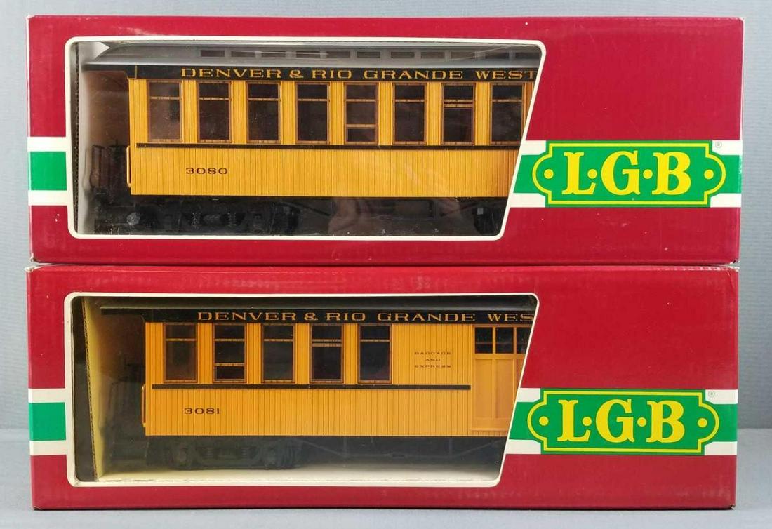 2 LGB #3080, 3081 Denver & Rio Grande Western train (1 of 3)