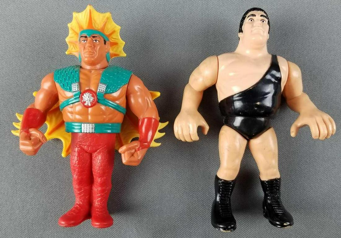 2 WWF Titan sports wrestling action figures (1 of 3)