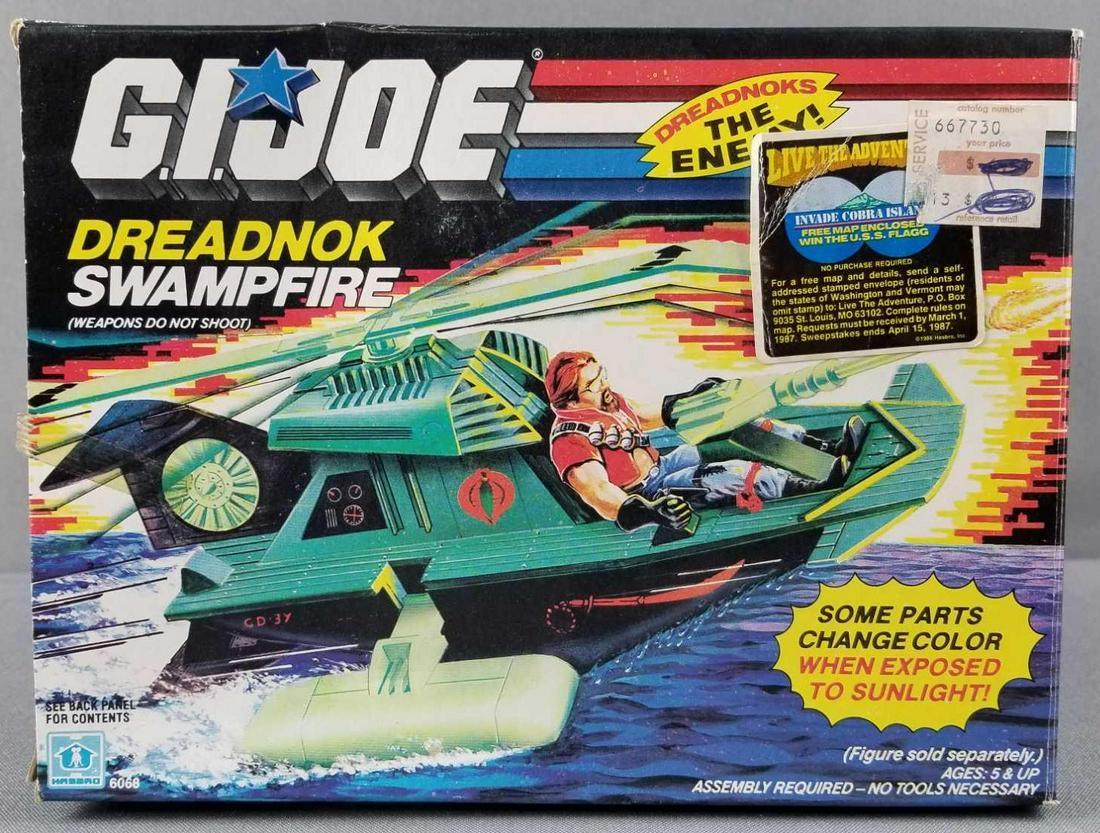 Hasbro GI Joe Dreadnok Swampfire toy: In original box, unknown completion. 1986 Hasbro
