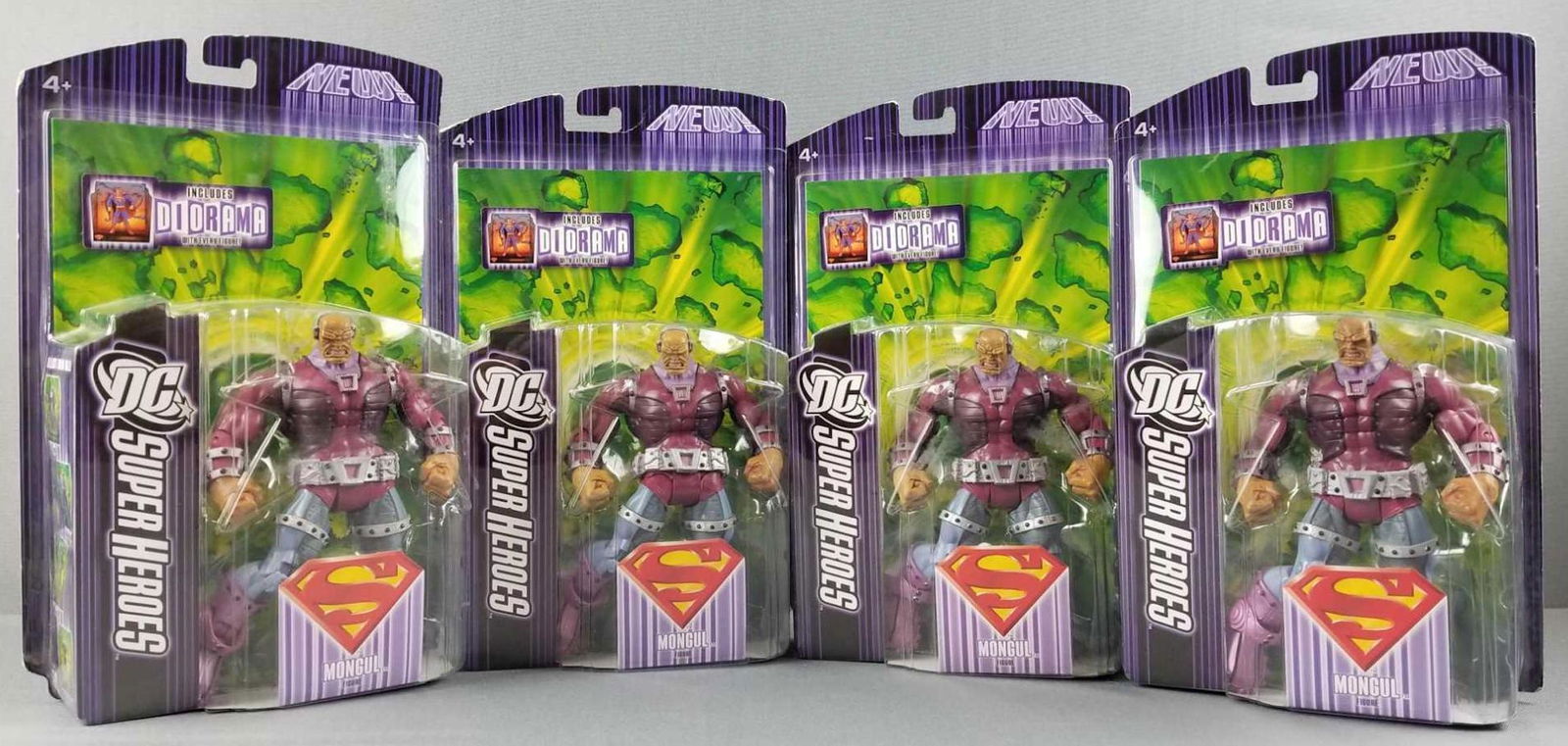 Group of 4 DC Super Heroes Superman Mongul action (1 of 3)
