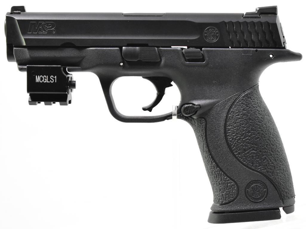 Smith and Wesson M&P 9 9mm Semi Auto Pistol: Includes 2 Magazine, Serial Number HMY1182, Like New Condition, very few rounds fired through this pistol