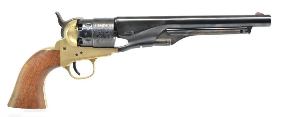 A.S.M. Navy Model .44 cal. Black Powder Revolver: Serial Number B36526, Made in Italy, 8 inch barrel , Single Action