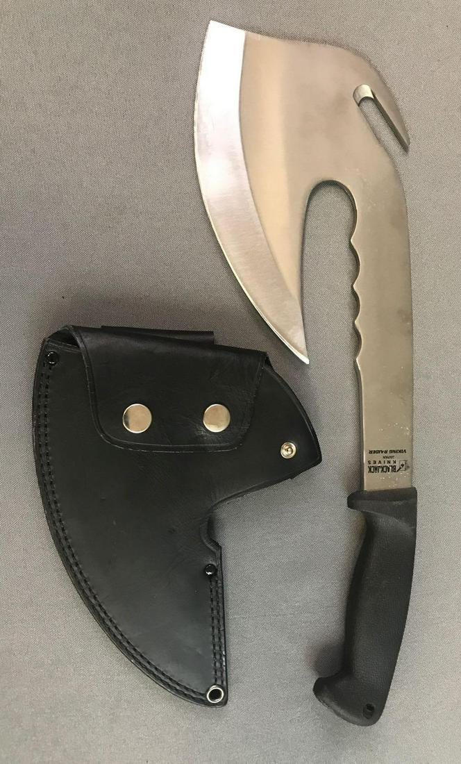 Viking style axe w/ sheath: 16 inches total length