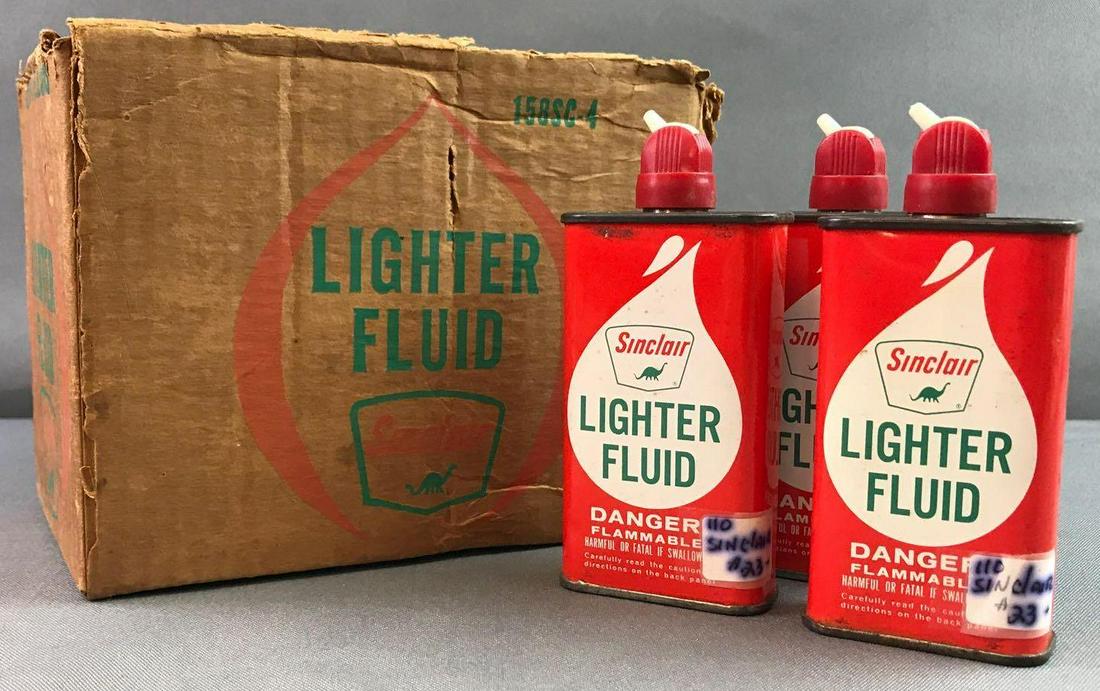 Sinclair Lighter Fluid Cans/box (1 of 7)