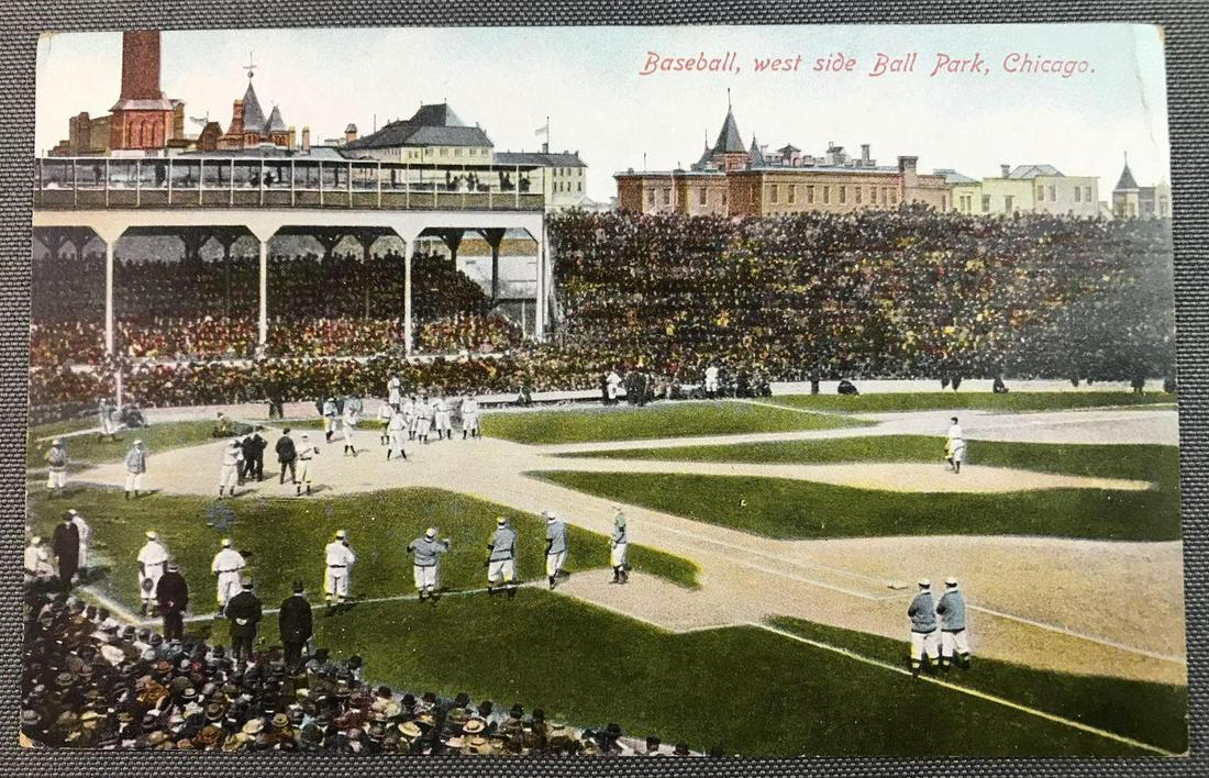 Chicago West Side Ball Park Postcard (1 of 2)
