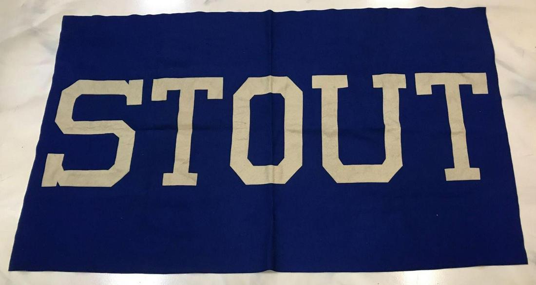 Banner: Measures 74 x 44, made of felt
