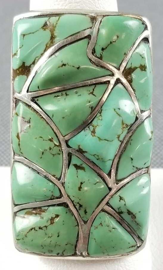 Native American Turquoise sterling silver ring (1 of 3)