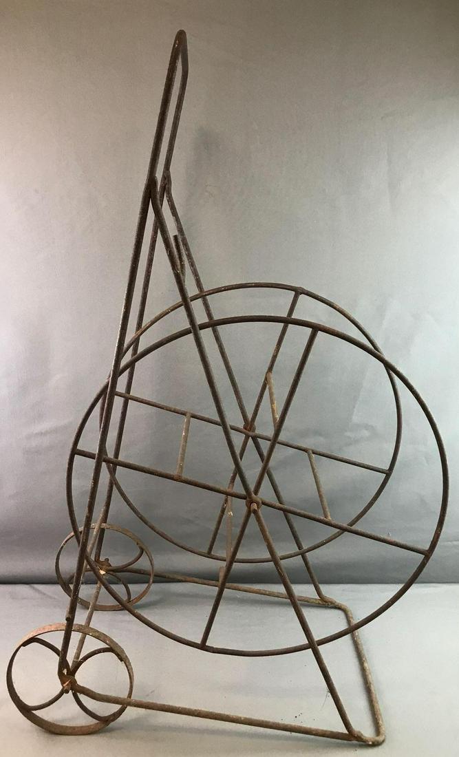 Metal Hose Cart: Measures 37 x 13 x 22 inches, no shipping available.